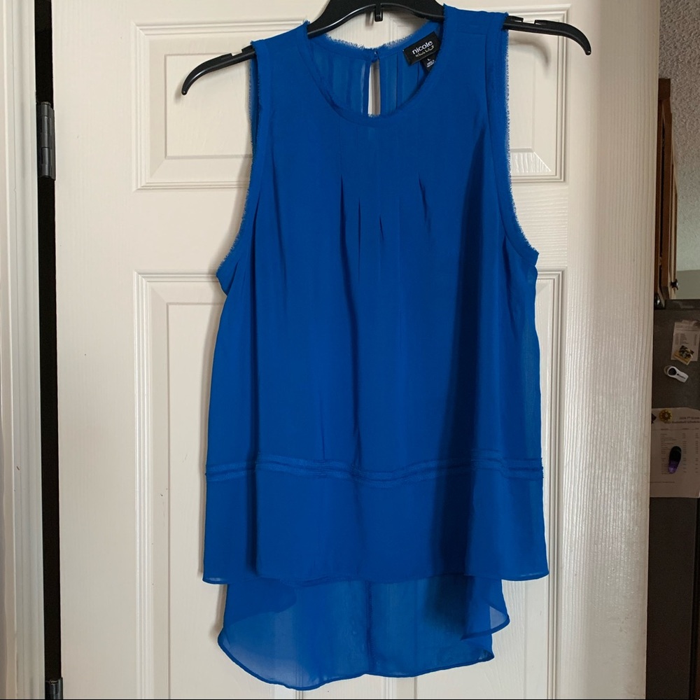 Sheer tunic blouse